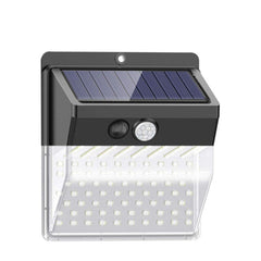 136 LED Solar Motion Sensor Light, IP65 Waterproof, 3 Modes, Four-Sided Lighting for Gates, Courtyard, Park, Garden Wall