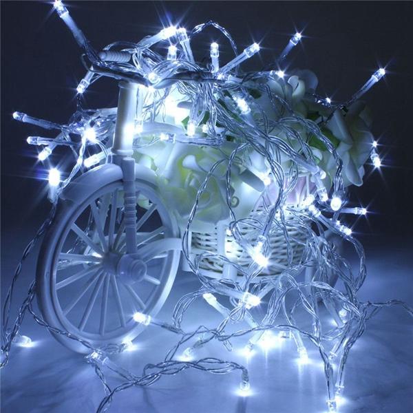 10M 80 LED Battery Powered Twinkling Fairy String Lights - Funky ON Mode