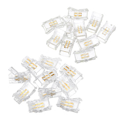 10PCS 2Pin 8MM Waterproof Connector for Single Color LED Strip Light - Board to Board/Wire