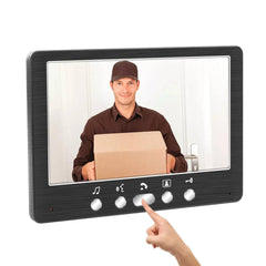 7" Door Video Phone System: 1 Monitor, 1 Outdoor Doorbell, HD Camera, Infrared Night Vision