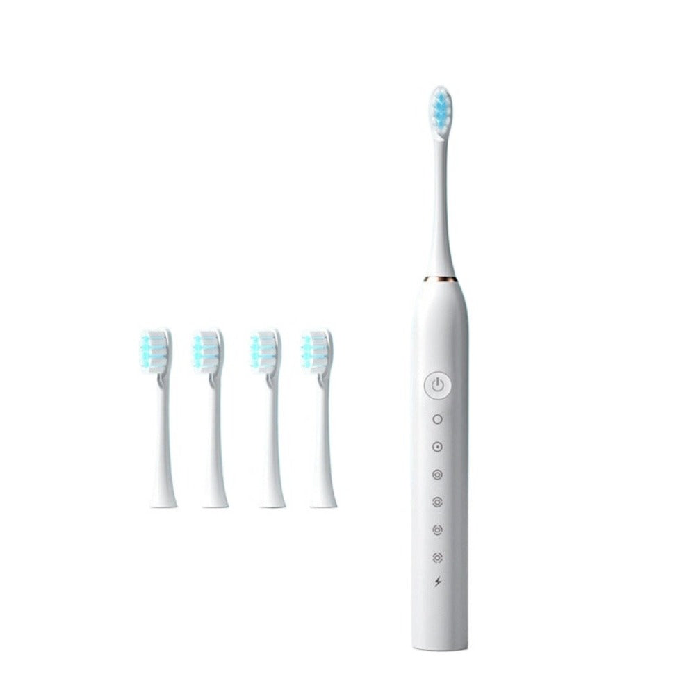 Adult Sonic Electric Toothbrush - USB Rechargeable with 8 Replacement Heads