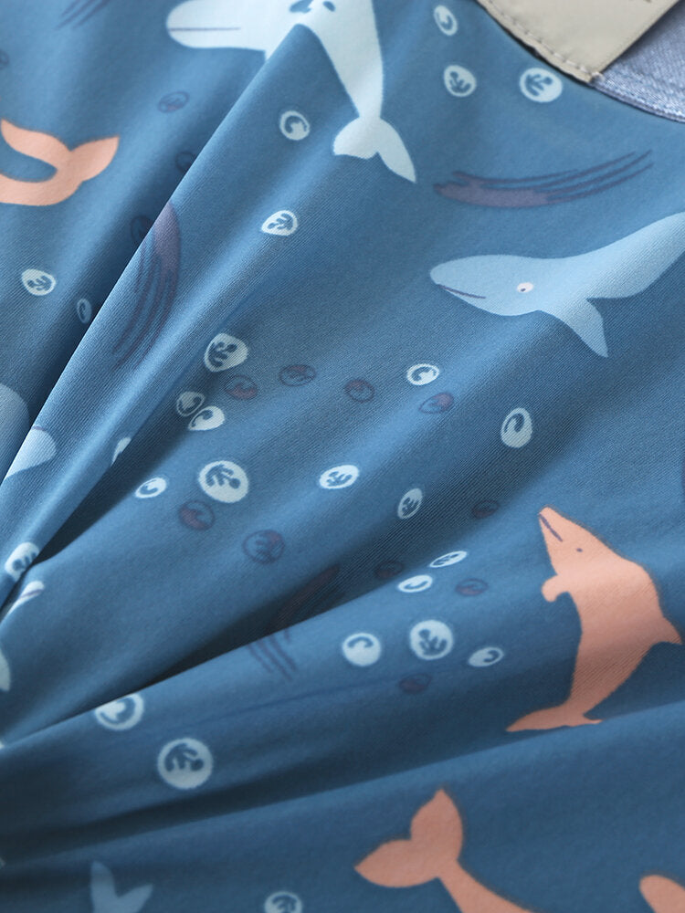 Atmungsaktive Skinny Fit-Boxershorts für Herren mit lustigem Cartoon-Print und U-konvexem Beutel