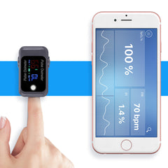 Accurate Bluetooth Fingertip Pulse Oximeter for Child & Adult with APP - PR & SpO2 Monitoring