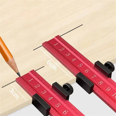 Aluminum Positioning Block - Multifunctional Woodworking Ruler with Scale