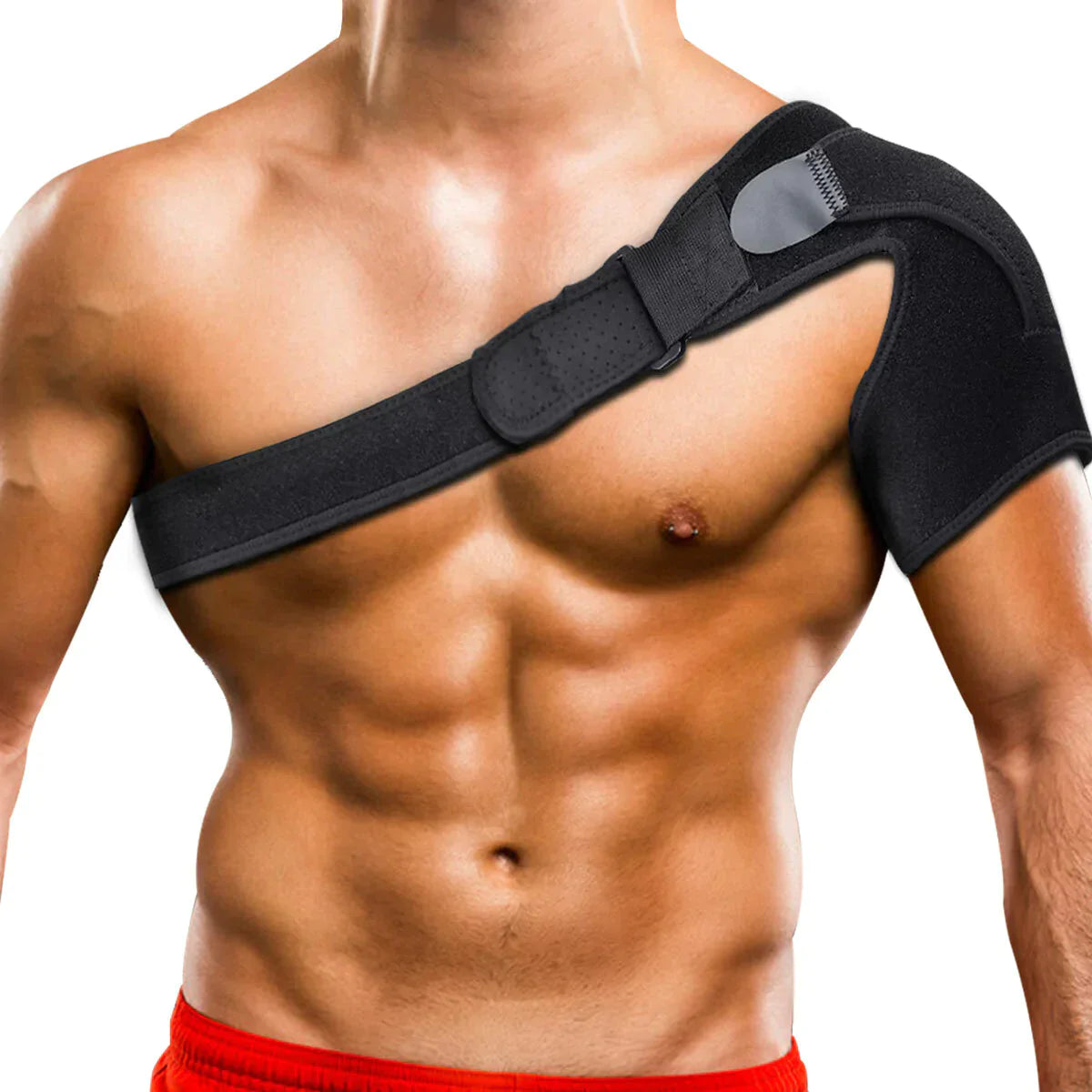 Adjustable Elastic Shoulder Protector Belt for Sports Pain Relief - Single Shoulder Support