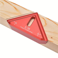 Precision 45° Aluminum Miter Square Ruler for Woodworking and Saw Cutting