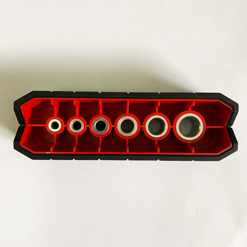 4mm-12mm Pocket Hole Doweling Jig: Self-Centering Vertical Drilling Guide & Hole Locator for Woodworking