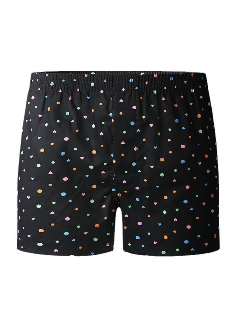 Atmungsaktive Boxershorts für Herren aus 100 % Baumwolle mit lockerer Passform und Home Arrow-Print