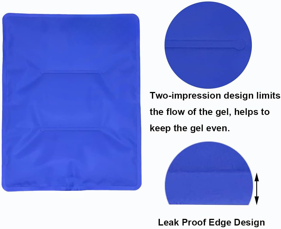 Large Flexible Gel Ice Pack & Wrap with Straps for Hot/Cold Therapy - Pain Relief for Shoulder, Back, Knee, and Hip