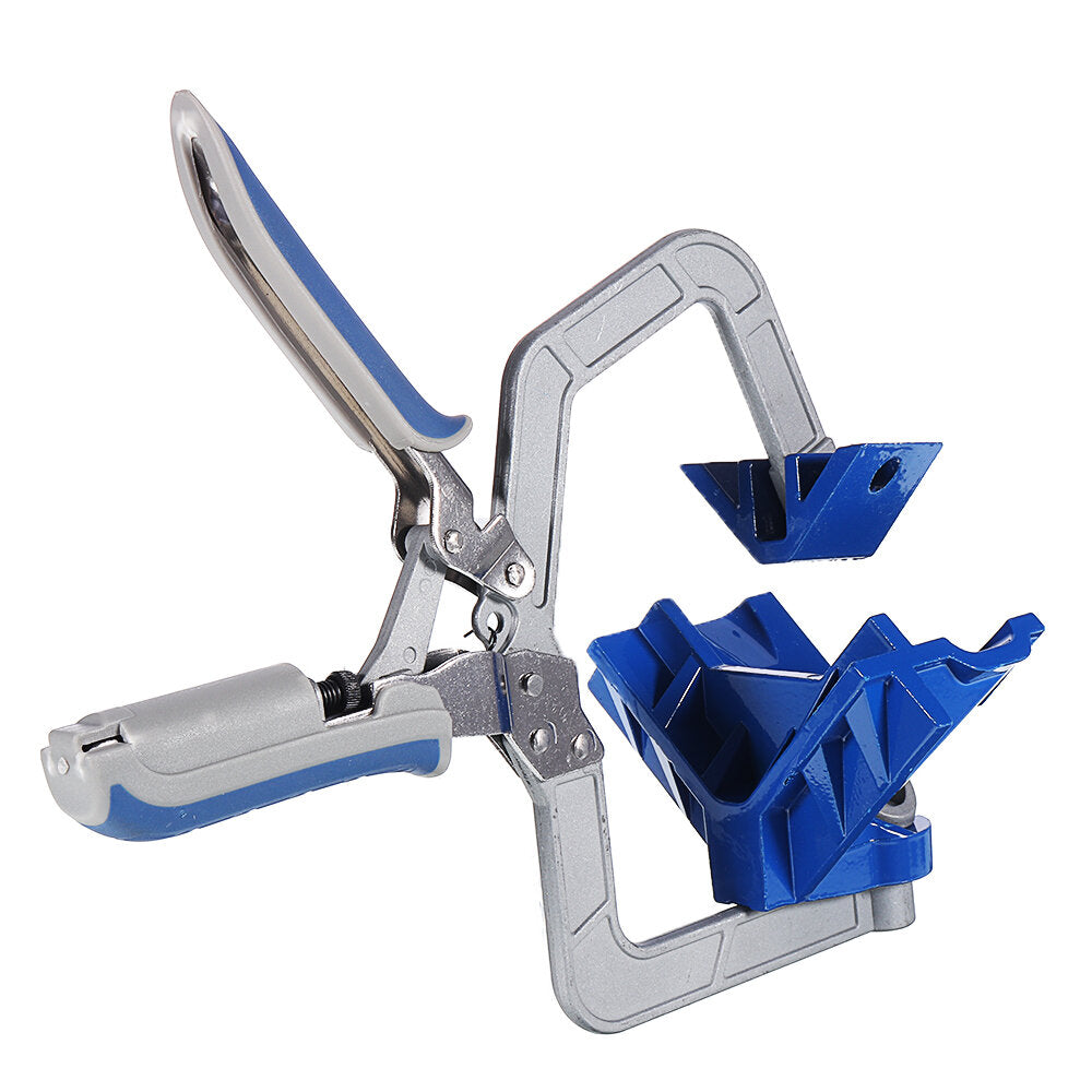 90-Degree Quick-Adjust Corner Clamp for Woodworking - Right Angle Face Frame Tool