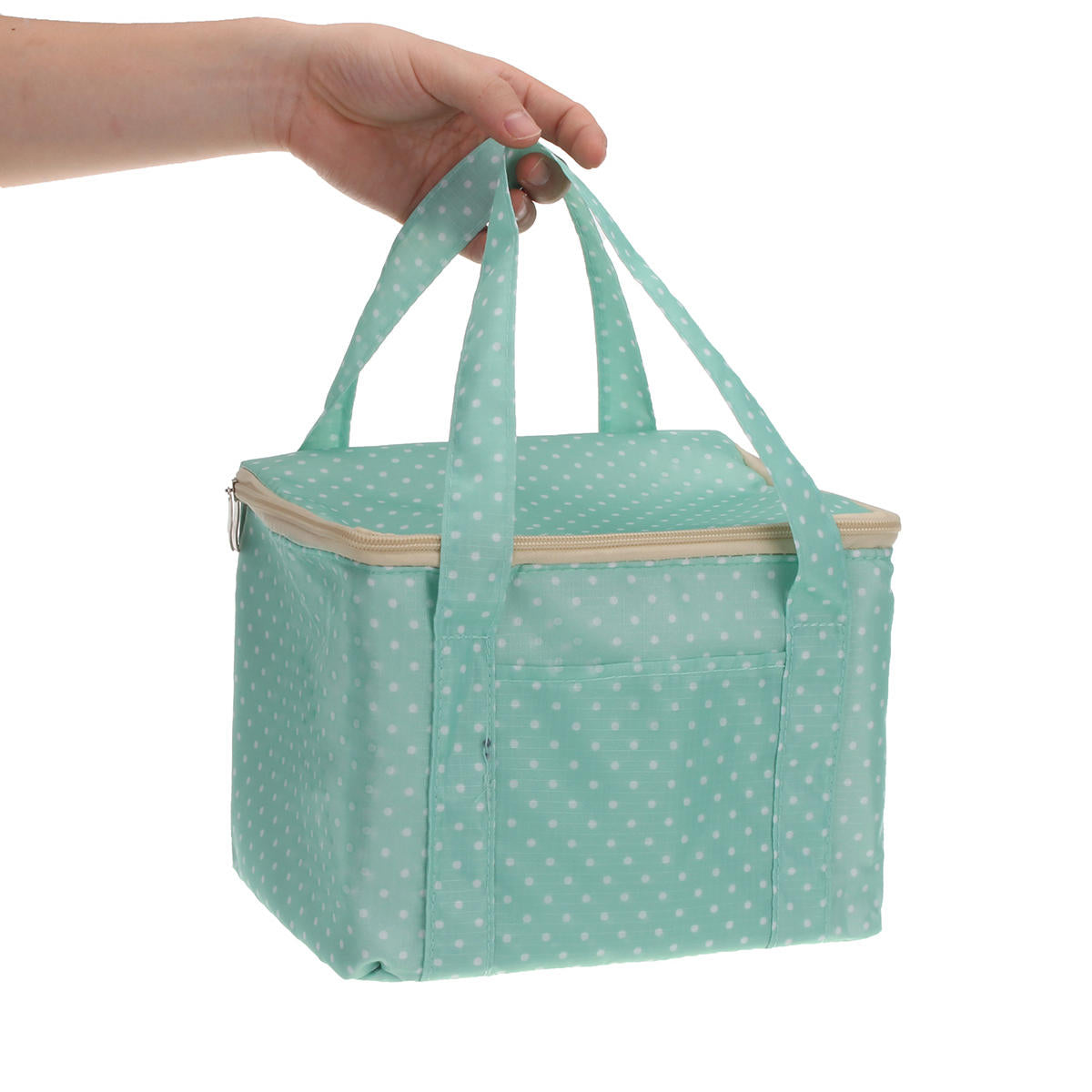 Portable Oxford Cloth Insulated Lunch Bag - Square Thermal Tote for Outdoor Picnic