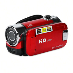 HD 1080P Digital Video Camcorder - 2.7" Screen, 16X Zoom, Fill Light, Selfie Function