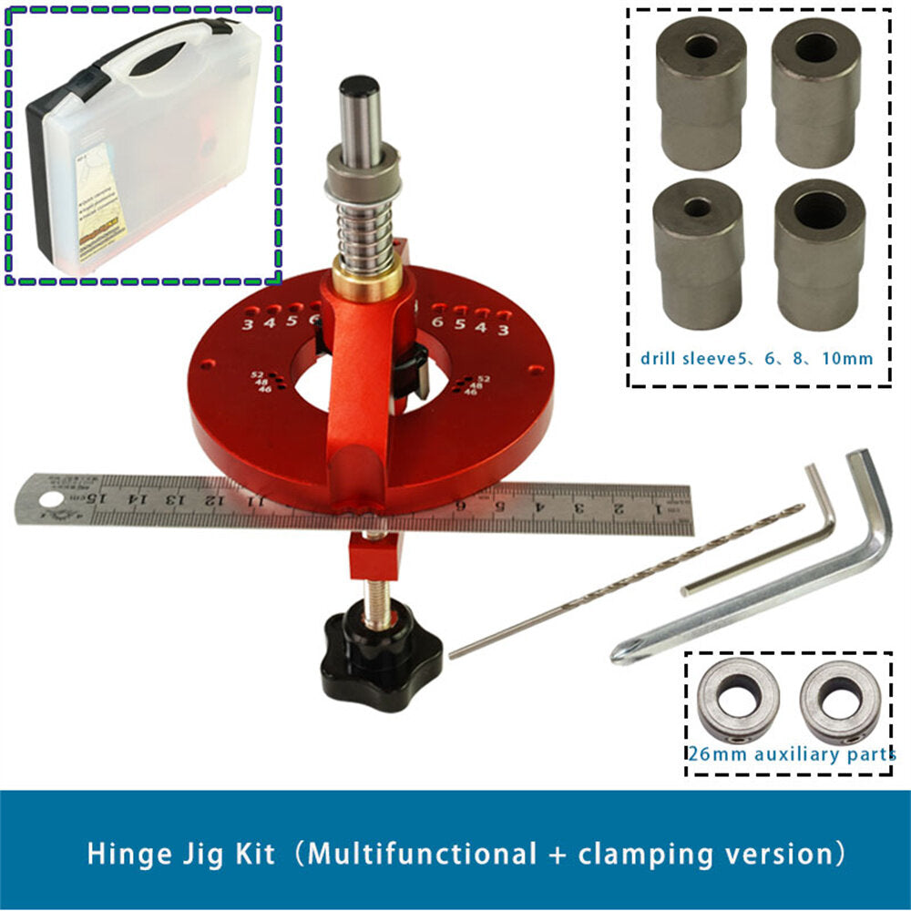 35 mm multifunktionale Scharnierlochlehre, Lochbohrführung, Forstnerbohrer, Holzschneider für Schreiner, Holzbearbeitung, Heimwerkerwerkzeuge