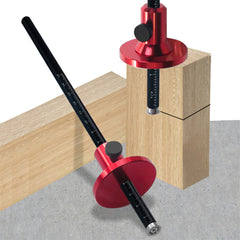 Dual Scale Wheel Marking Gauge for Woodworking - Inch & MM