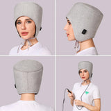 Red Light Therapy Hat for Migraine Relief, 24V Heated Head Wrap for Tension Headache, Rheumatic Pain & Stress (65°C Max)