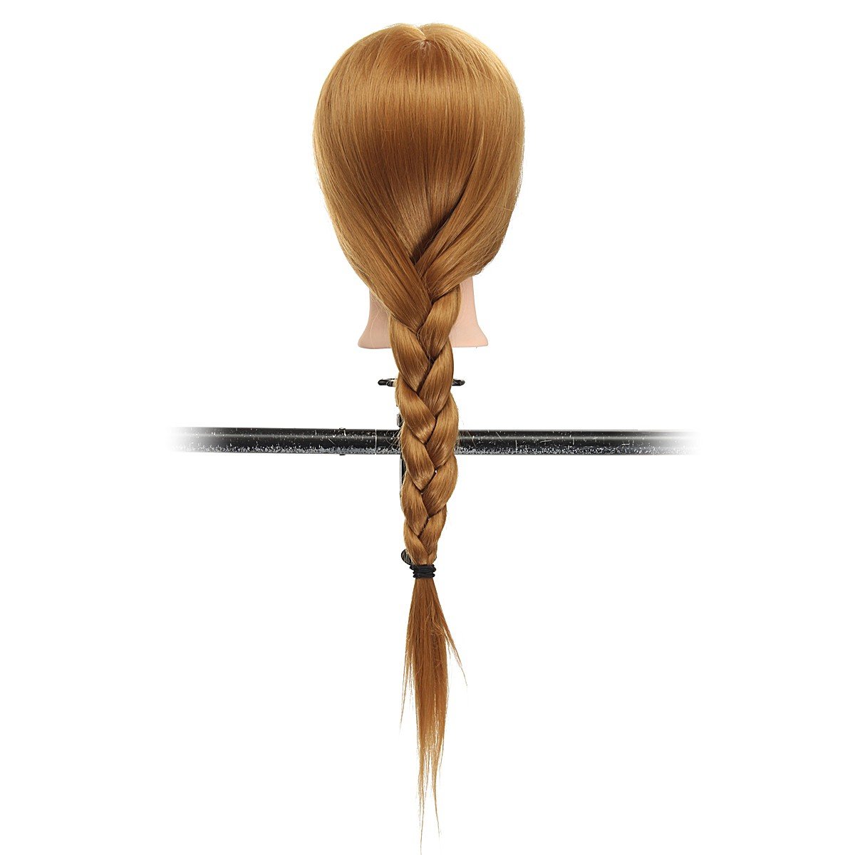 26" Long Hair Mannequin Head for Hairdressing, Makeup Practice with Clamp Holder