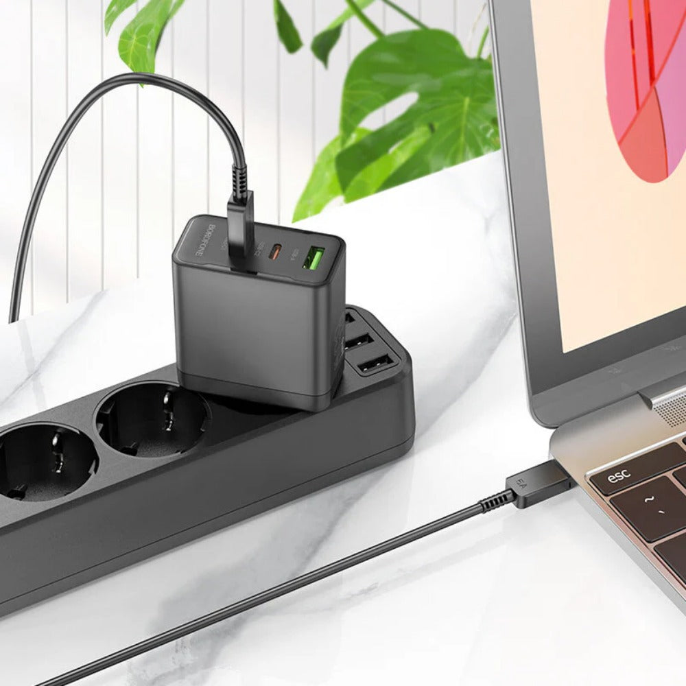 3-Port USB PD Ladegerät, Schnelllade-Wandadapter für iPhone, Huawei, Xiaomi, Samsung