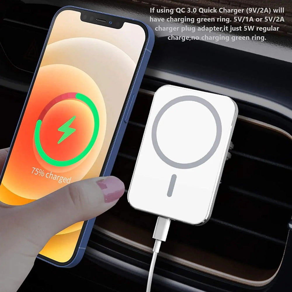 100W Magnetic Wireless Car Charger for iPhone 13/14 Pro Max with MagSafe Case Compatibility