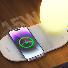 Wireless Charger & Desk Lamp for iPhone 15, Samsung Galaxy Z Flip4, Huawei Mate60 Pro