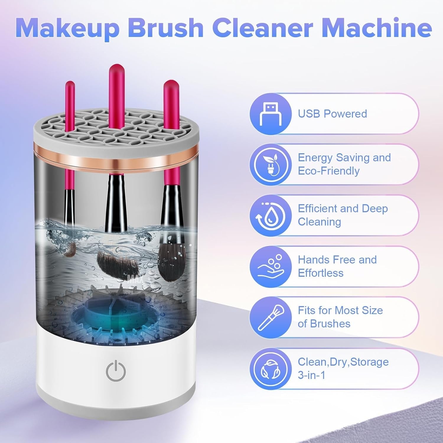 Automatic Electric Makeup Brush Cleaner USB Plug Portable Eyeshadow Brush Holder Holder Tools and Dryer Beauty Makeup Tools