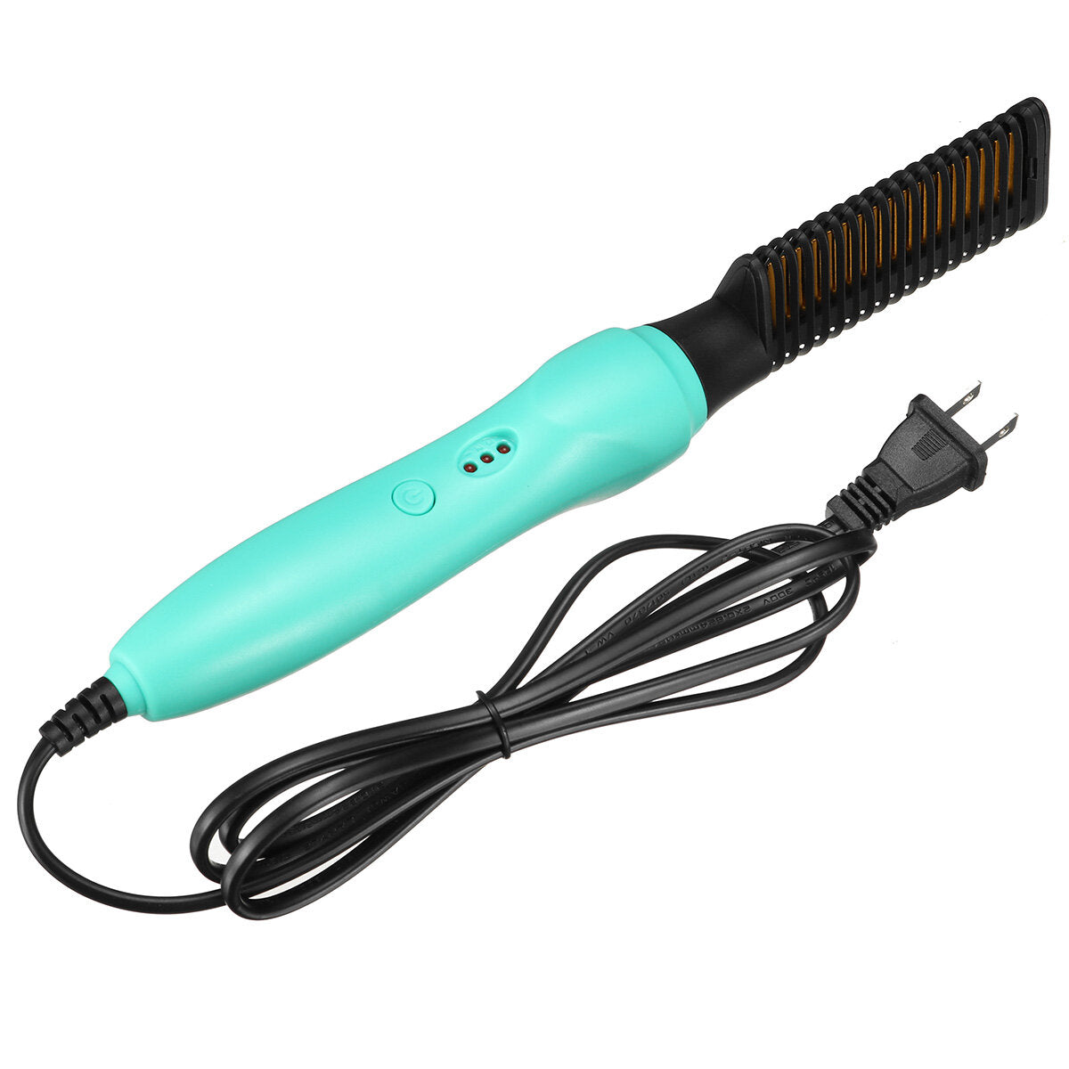 Adjustable Electric Hair Straightener Comb - Wet & Dry, Anti-Scalding, Curling & Styling Tool