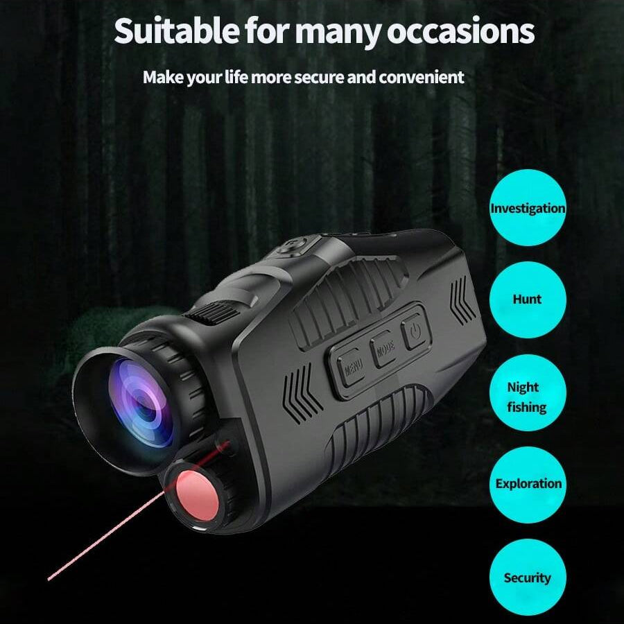 Portable HD Monocular Night Vision Device for Day and Night Use