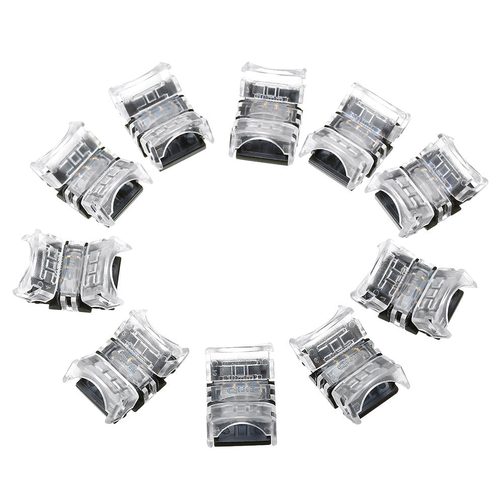 10PCS 4-Pin 10MM Board-to-Board Tape Connector for Waterproof RGB LED Strip Lights