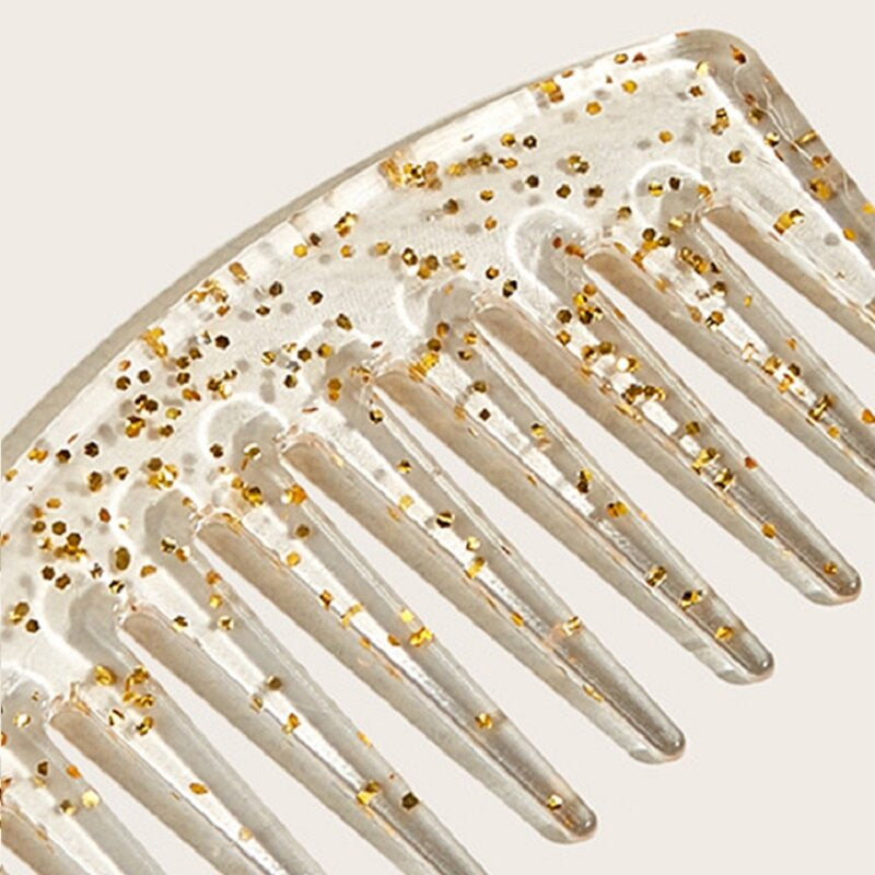 Heat-Resistant Anti-Static Hairdressing Comb - Fold-Resistant, Flat-Head, Large Tooth Comb