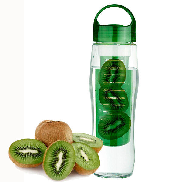 700 ml BPA-freie Sport-Wasserflasche aus Kunststoff mit Fruchteinsatz und Filter zur Saftherstellung