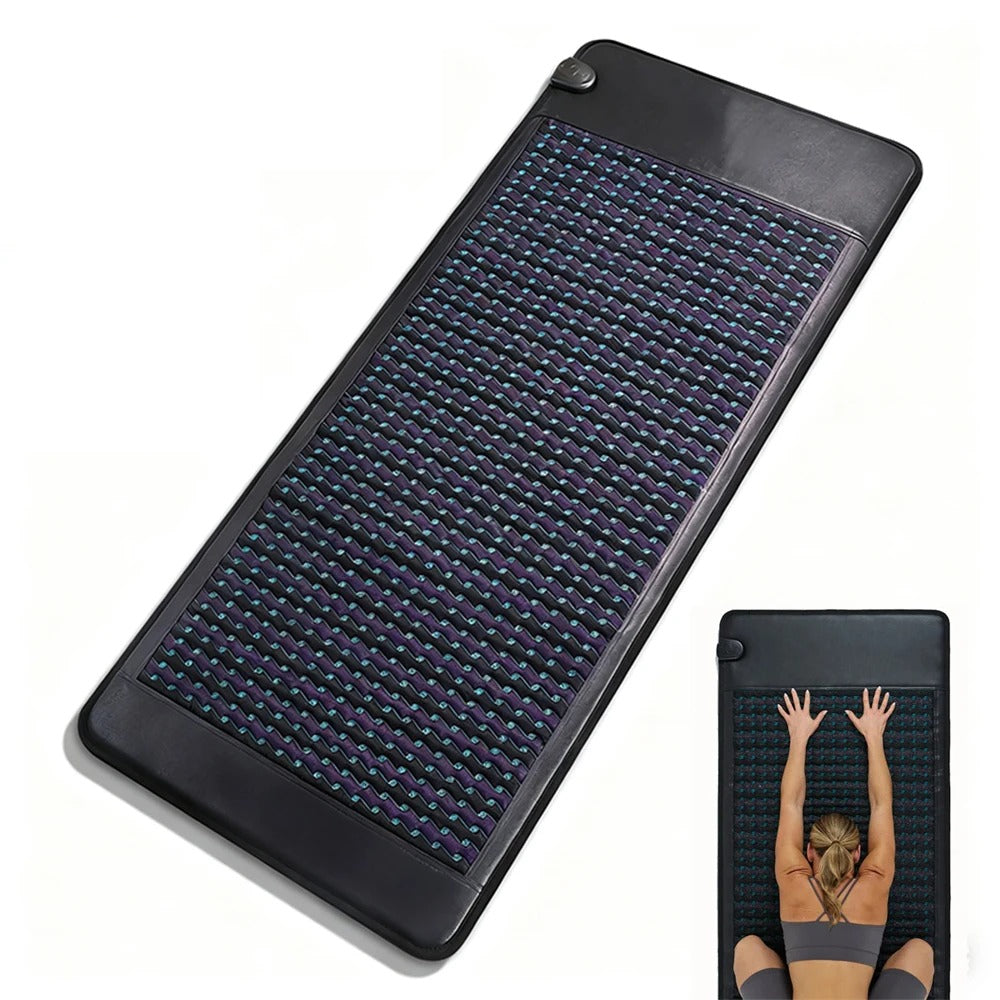 Natural Amethyst PEMF Full Body Infrared Heating Pad 180x90cm | Magnetic Therapy | Back & Joint Pain Relief | Far Infrared XL Mat