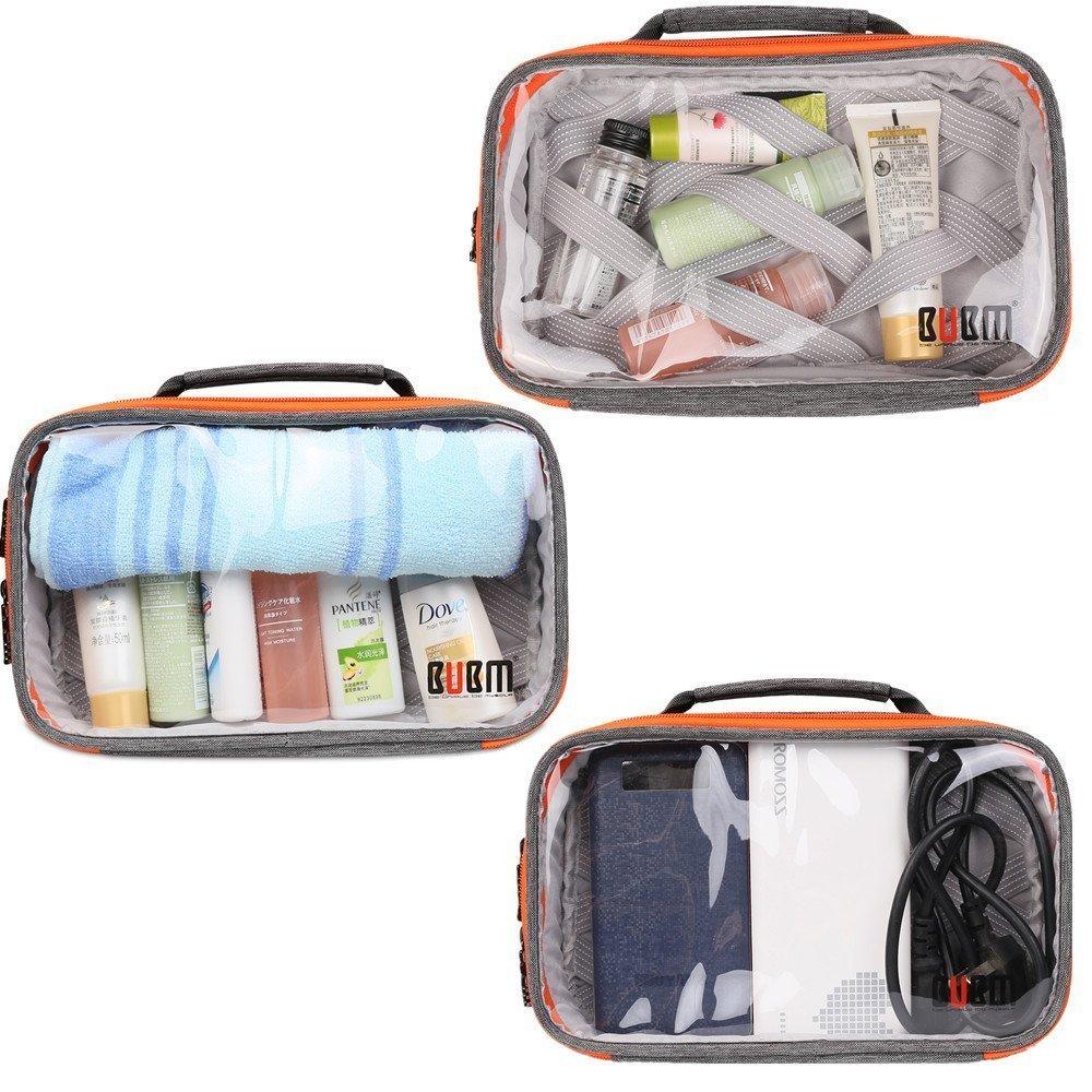 Portable Multi-functional Transparent Electronics Accessories & Cosmetic Organizer Bag