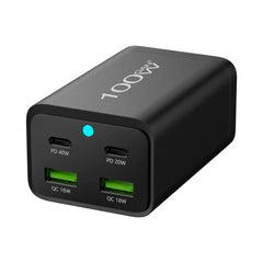 100 W GaN 4-Port USB PD-Ladegerät, Schnellladen für iPhone, Huawei, Xiaomi, MacBook