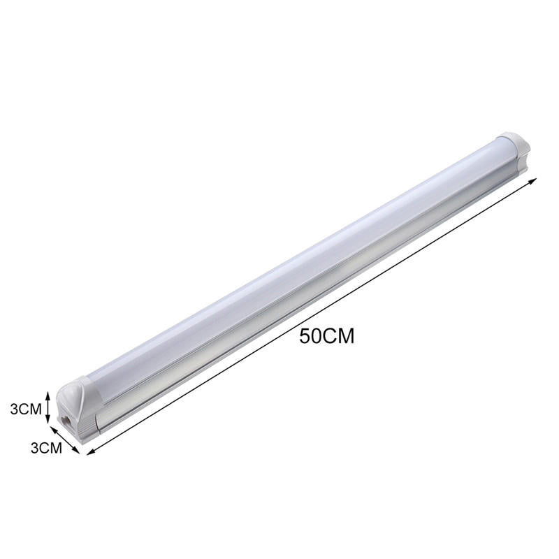 10PCS 50cm T8 G13 8W LED Tube Light, 36 SMD2835 Bulbs for Indoor Home Decor, AC85-265V Fluorescent Replacement