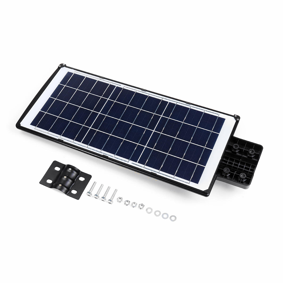 100W LED Solar Powered Wall Street Light with PIR Motion Sensor for Outdoor Garden Lighting