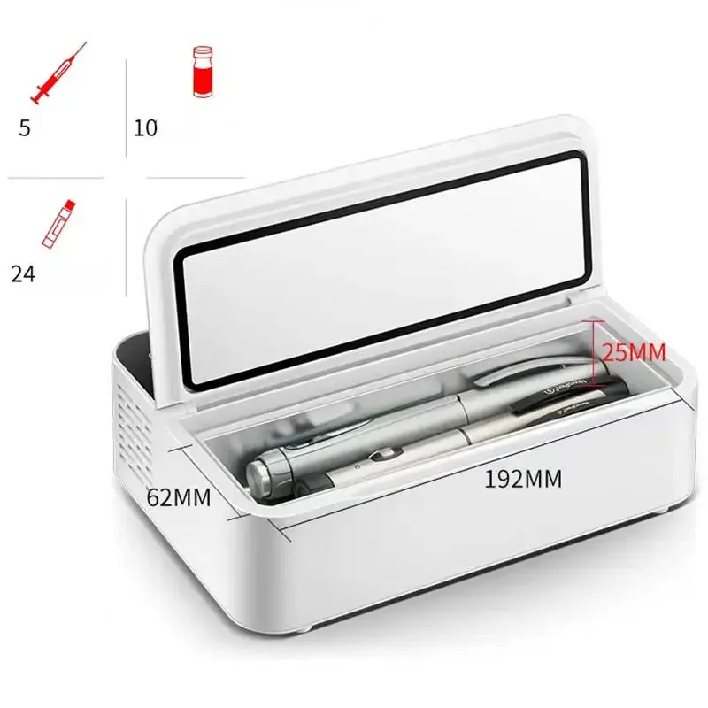Portable Insulin Mini Fridge | Car USB Medicine Cooler | Private Pill Dispenser for Family Travel