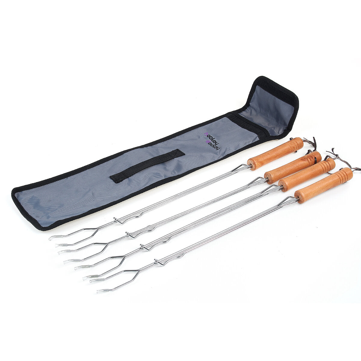 4pcs BBQ Stainless Steel Telescopic Forks - Outdoor Barbecue Tools Set