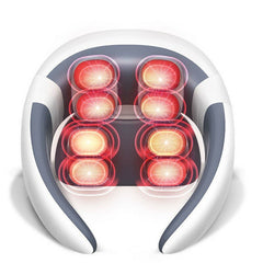 Multifunctional 8-Head Neck and Shoulder Massager with 16-Gear Intelligent Control and Four Modes for Relaxation