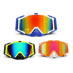 Detachable Motorcycle Ski Goggles - UV Protection, Windproof, Anti-Radiation Riding Sunglasses for Adults