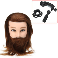 Cosmetology Mannequin Head with Hair for Braiding and Cornrow Practice - Training Dummy Head