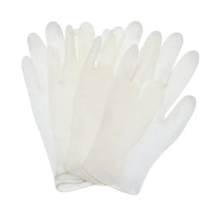 100PCS Disposable Natural Latex Gloves - S/M/L Sizes for Daily Use