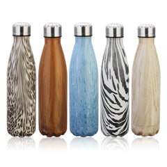 17oz Simple Creative Thermos Cup - Stainless Steel Vacuum Insulated Water Bottle