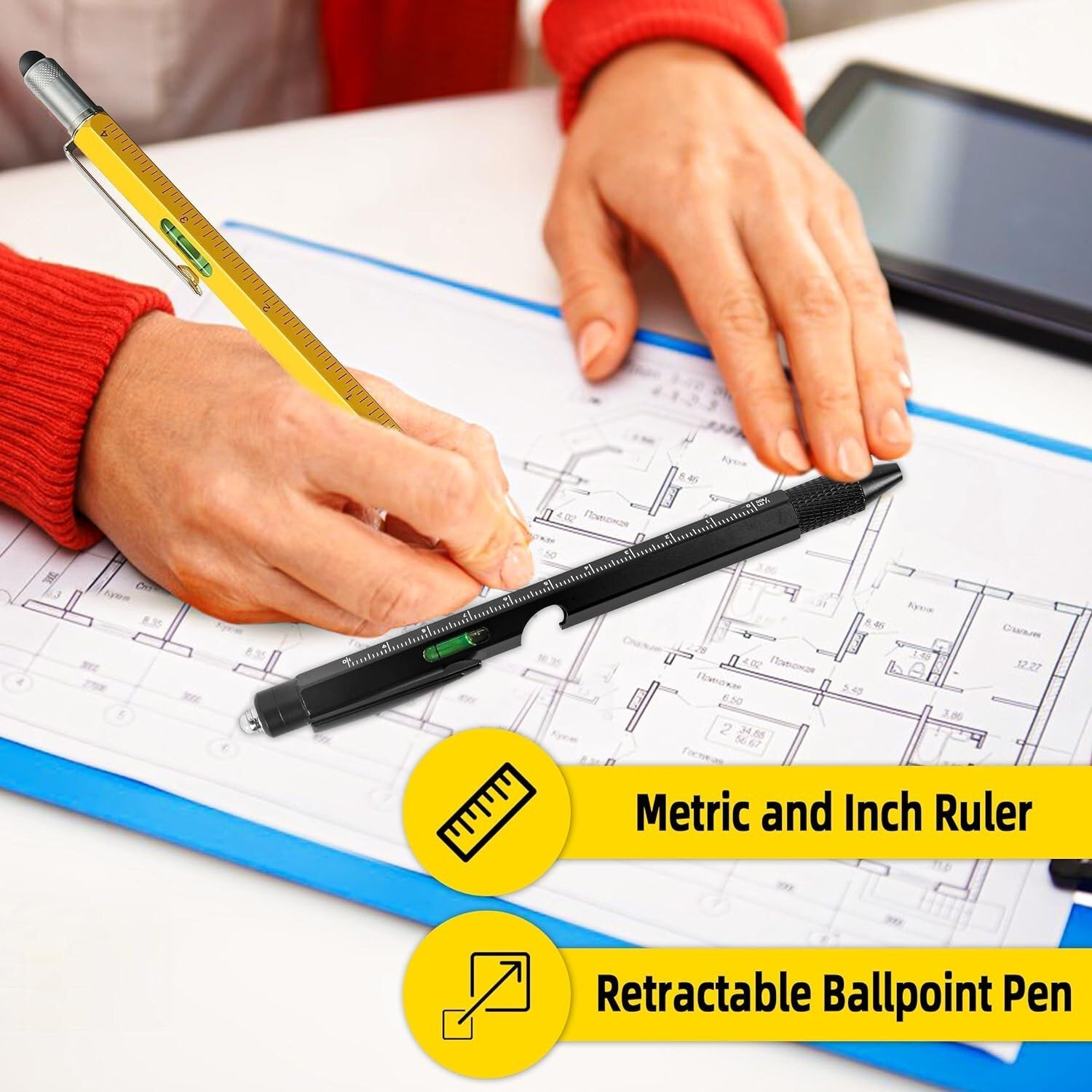 9-in-1 Multi-Tool Stylus Pen: Perfect Gift for DIY Enthusiasts & Handymen