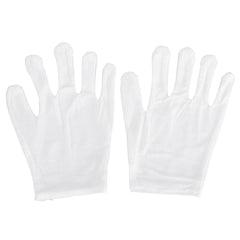 12 Pairs Non-Slip Cooling Work Gloves for Workshop Labor - White