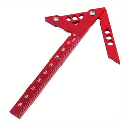 Aluminum Center Finder - 45/90 Degree Woodworking Square & Carpenter Ruler