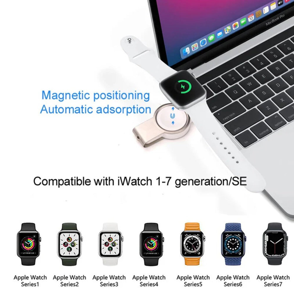 Tragbares kabelloses USB-C-Ladedock für iWatch 8/7/6/SE/5/4