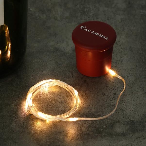 1M 2W 10 LED RGB/Warm/Pure White Wine Bottle String Lights, 3 Modes, Party Decor