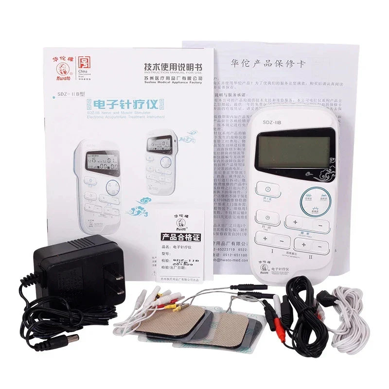 Dual Channel TENS Pulse Massager for Pain Relief & Muscle Recovery - Electronic Acupuncture Treatment