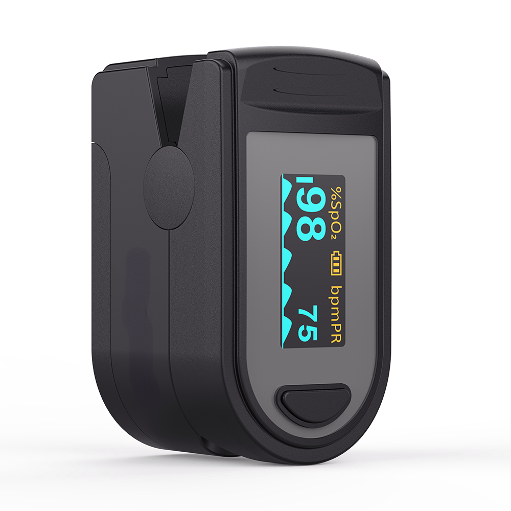 Finger Clip Pulse Oximeter with Multiple Display Modes, Brightness Adjustment, and Automatic Power-Off