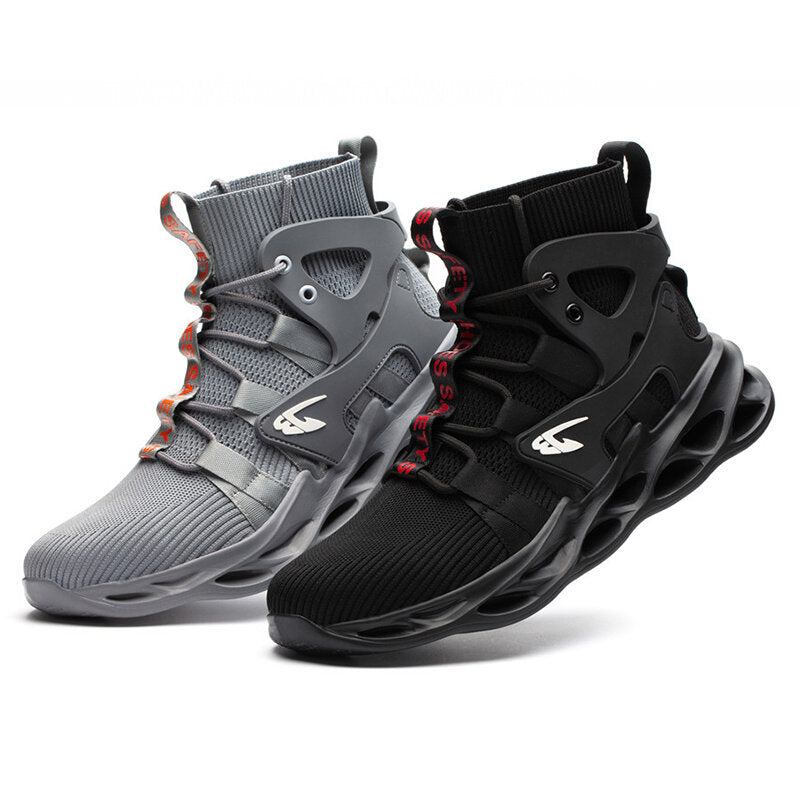 Sicherheits-Arbeitsstiefel mit Stahlkappe für Herren – High-Top-Sport-Wanderschuhe