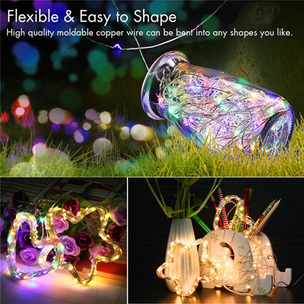 12M 100 LED USB String Lights - 8 Modes Holiday Christmas Decorative Lamp